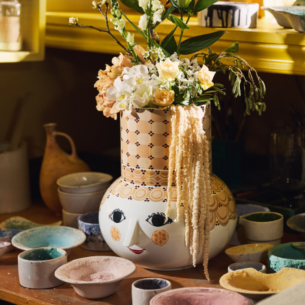 Olga Vase Sand, H 35cm