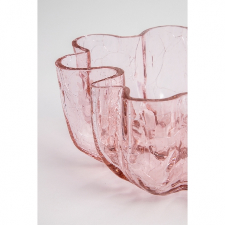 Crackle Bowl Pink H10 cm