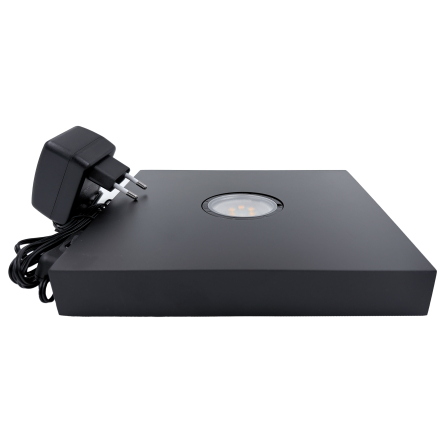 Ljussockel 200x200 Svartlack