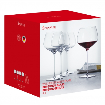 Willsberger Anniversary Wine Glass Burgundy 73cl, 4-pack