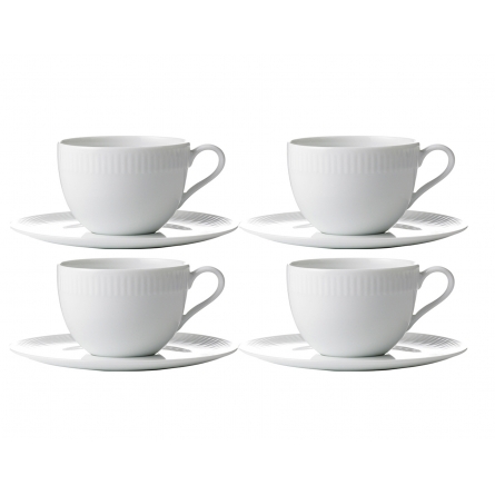 Relief Coffee Cup & Saucer 20cl, 4-pack