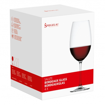 Salute Vinglas Bordeaux 71cl, 4-pack