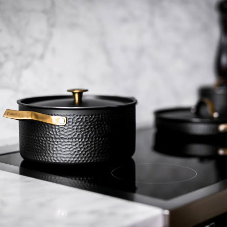 Arvet.1 grytset 3 delar Modell X3, Viggo, Mio svart/m&auml;ssing