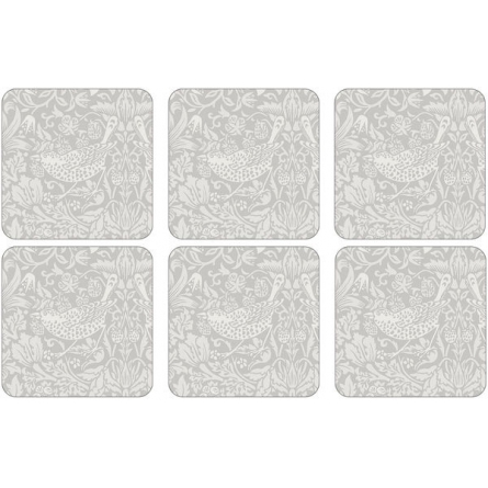 Strawberry Thief Coasters 6-pack