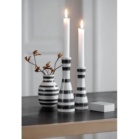Omaggio candlestick 24cm, Grå