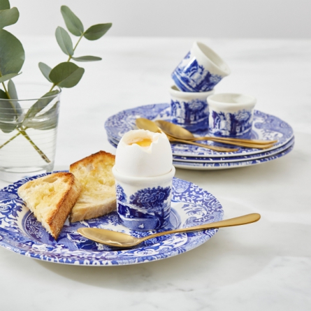 Blue Italian Egg cup 4-pack