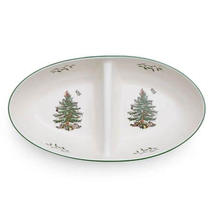 Christmas Tree Delt Serveringsbakke, 34cm