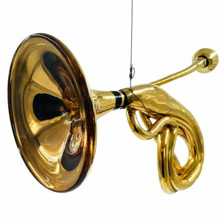 Armstrong Blues Glass Trumpet Pretzel, Unique