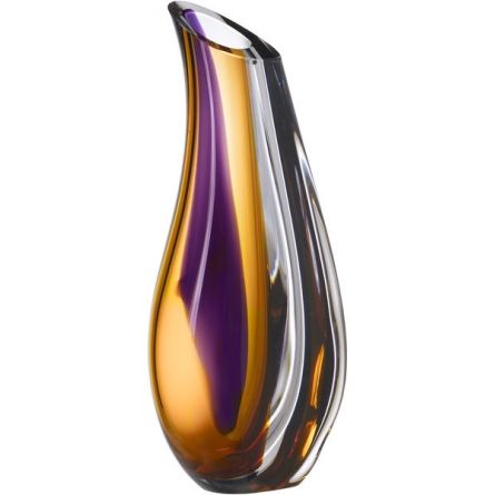 Orchid vase Lilac/amber large