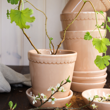 Helena Flower Pot Quartz Rose, Ø 14cm