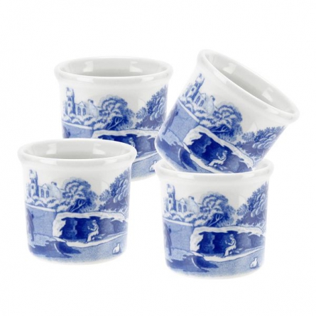 Blue Italian Egg cup 4-pack