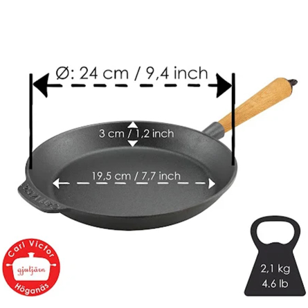 Stekpanna Gjutj&auml;rn, &Oslash; 24cm