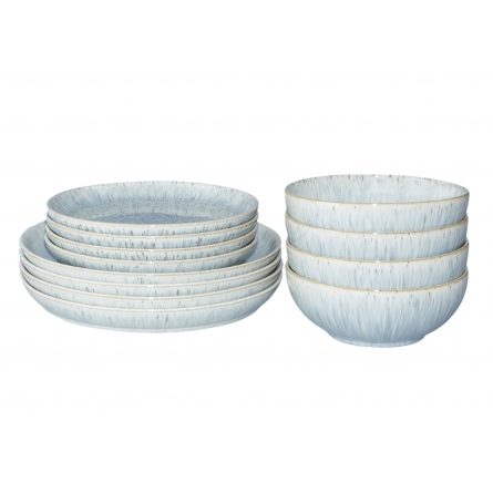 Halo Speckle Tableware Set, 12 pieces