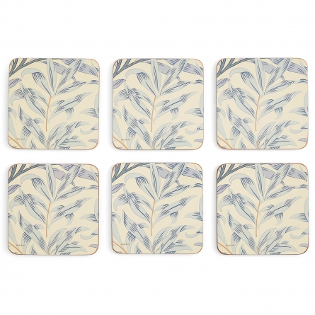 Willow Bough Blue Coasters, 6-pack