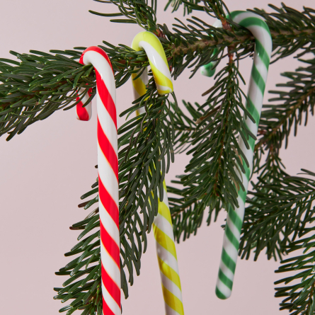 Polka Candy Cane Vit/Grön, 3-pack