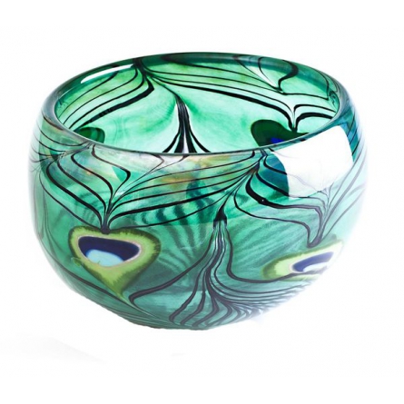 Peacock bowl Green