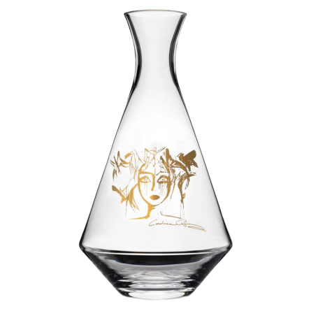 Slice of Life Gold Wine Decanter, 180cl