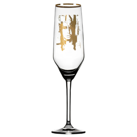 Wild Woman Gold Champagne Glass, 30cl