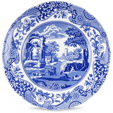 Blue Italian plate Ø 19cm