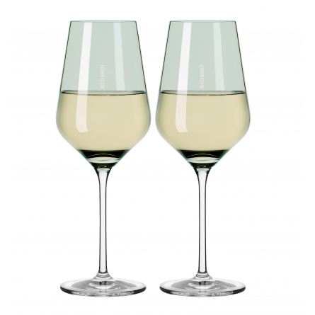 Green Fjordlicht Vitvinsglas 38cl, 2-pack