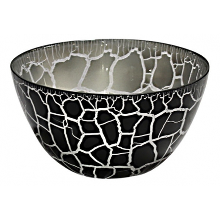 Croco Bowl Black/Silver, Ø 17cm