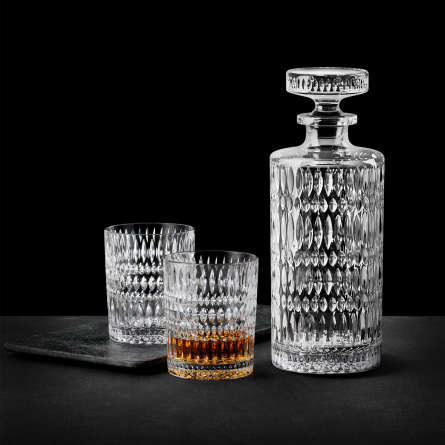 Ethno Decanter & 2 Whiskyglas