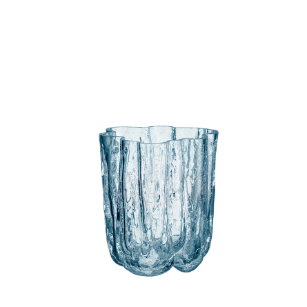 Crackle vas cirkulär H 12.1cm