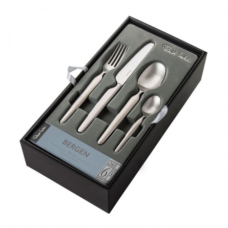 Bergen Satin Cutlery Set, 24 pieces