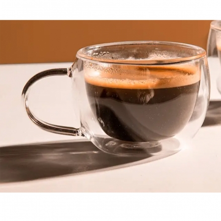 Lundi Espresso cup 10 cl 2-pack Clear