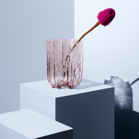 Crackle Vase Pink, 27cm