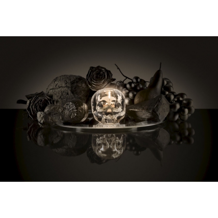 Still Life skull teelichthalter Clear