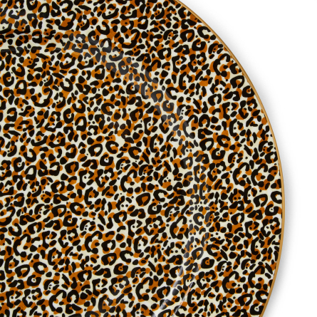 Creatures of Curiosity Serveringsfat Leopard, Ø 30cm