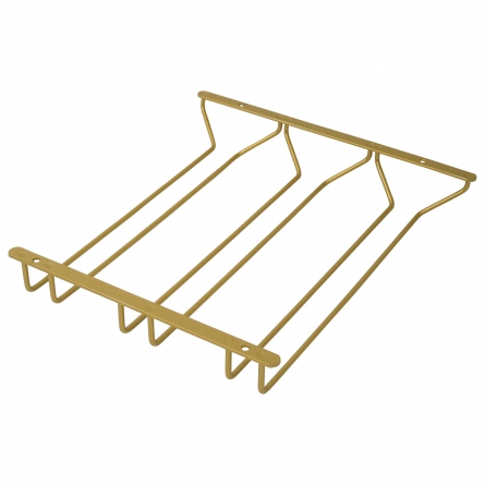 Glass hanger Bar Hanger 3 rows Gold