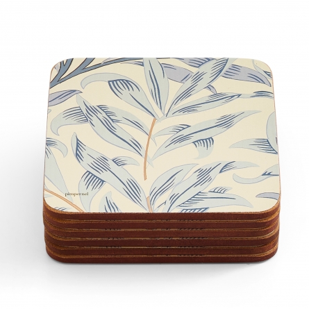 Willow Bough Blue Coasters, 6-pack