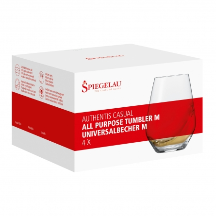 Authentis Casual Tumbler Glass 42cl, 4-pack