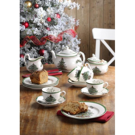 Christmas Tree Teacup &, Saucer 20 cl