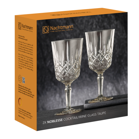 Noblesse Cocktail Glass Taupe 35,5cl, 2-pack