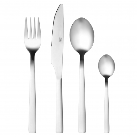 Raw Mirror Polish Cutlery, 16 pieces