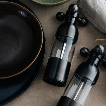 Axia salt- & pepparkvarn 18 cm 2-pack svart