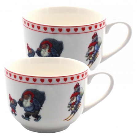 Juleservice Jumbo krus, 2-pak