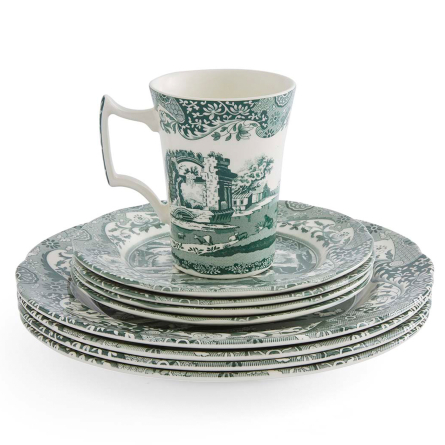 Heritage Green Italian Sæt, 12 dele