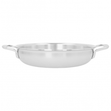 Multifunction Frying pan with 2 handles 24 cm, 18/10 Stainless steel, Silver