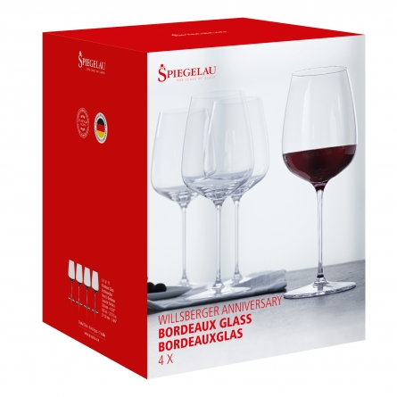 Willsberger Anniversary Wine Glass Bordeaux 64cl, 4-pack