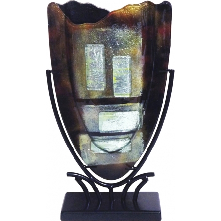 Glass vase Mosaic with stand H 37cm