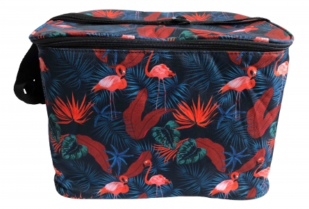 Wine Glass Bag, Jungle Flamingo