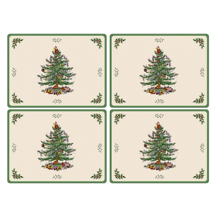 Christmas Tree Table mats 40x30 cm 4-pack