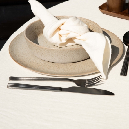 Raw Beige Sand Soup Plate, Ø 19,5cm