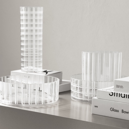 Cut in Number Vase Checkers, 33cm