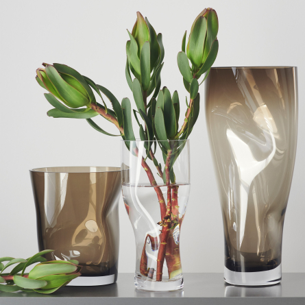 Squeeze Vase Smokey Brown, 34cm
