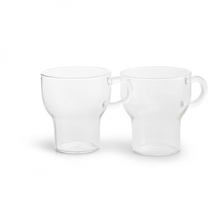 Glass Mug Clear 25cl, 2-pack